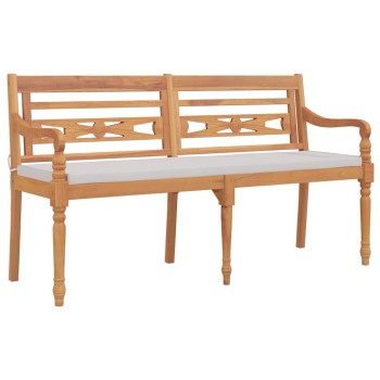 Tömör tíkfa batavia pad párnával 150 cm