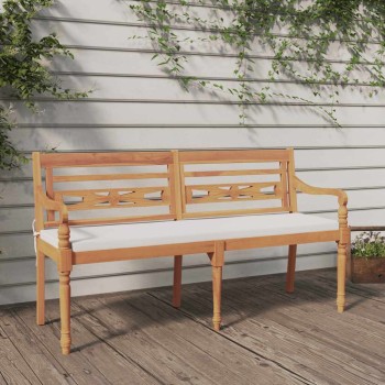 Tömör tíkfa batavia pad párnával 150 cm