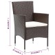 2 db barna kerti polyrattan étkezőszék