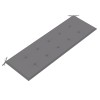Tömör tíkfa batavia pad szürke párnával 150 cm