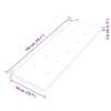 Tömör tíkfa batavia pad szürke párnával 150 cm
