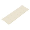 Tömör tíkfa batavia pad krémszínű párnával 150 cm