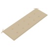 Tömör tíkfa batavia pad bézs párnával 150 cm