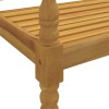 Tömör tíkfa batavia pad bézs párnával 150 cm