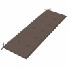 Tömör tíkfa batavia pad tópszínű párnával 150 cm