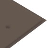 Tömör tíkfa batavia pad tópszínű párnával 150 cm