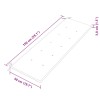 Tömör tíkfa batavia pad tópszínű párnával 150 cm
