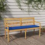 Tömör tíkfa batavia pad királykék párnával 150 cm