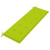 Tömör tíkfa batavia pad világoszöld párnával 150 cm