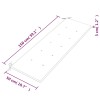 Tömör tíkfa batavia pad világoszöld párnával 150 cm