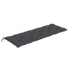 Tömör tíkfa batavia pad antracitszürke párnával 150 cm