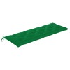 Tömör tíkfa batavia pad zöld párnával 150 cm