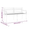 Tömör tíkfa batavia pad zöld párnával 150 cm