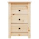 Tömör fenyőfa éjjeliszekrény 40 x 35 x 61,5 cm