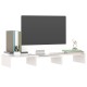 Fehér tömör fenyőfa monitorállvány 60 x 24 x 10,5 cm Fehér tömör fenyőfa monitorállvány 60 x 24 x 10,5 cm