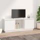 Fehér tömör fenyőfa tv-szekrény 110,5 x 35 x 44 cm