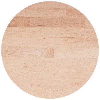 Kerek kezeletlen tömör tölgyfa asztallap ø40 x 1,5 cm
