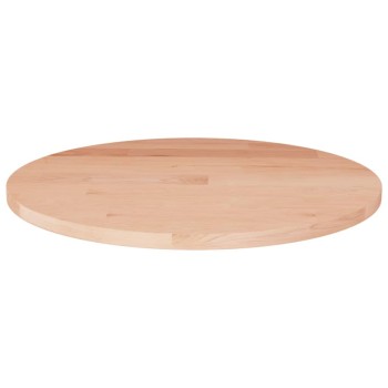 Kerek kezeletlen tömör tölgyfa asztallap ø50 x 1,5 cm