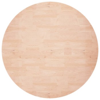 Kerek kezeletlen tömör tölgyfa asztallap ø60 x 1,5 cm