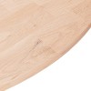 Kerek kezeletlen tömör tölgyfa asztallap ø60 x 1,5 cm