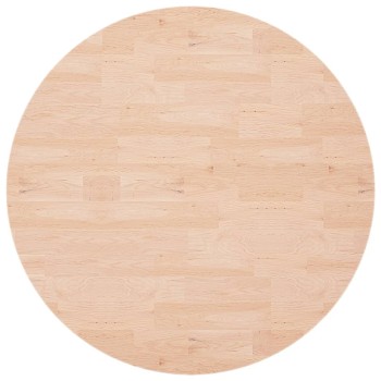 Kerek kezeletlen tömör tölgyfa asztallap ø90 x 1,5 cm