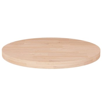 Kerek kezeletlen tömör tölgyfa asztallap ø40 x 2,5 cm