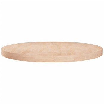 Kerek kezeletlen tömör tölgyfa asztallap ø80 x 4 cm