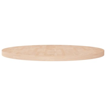 Kerek kezeletlen tömör tölgyfa asztallap ø90 x 4 cm