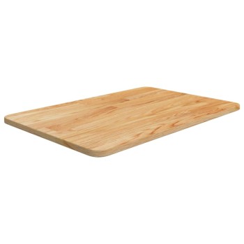 Világosbarna kezelt tömör fa fürdőszobai pult 60x40x1,5 cm