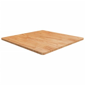 Világosbarna kezelt tömör tölgyfa négyzet asztallap 90x90x2,5cm