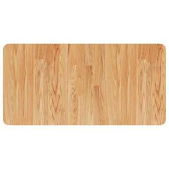 Világosbarna kezelt tömör fa fürdőszobai pult 80 x 40 x 2,5 cm