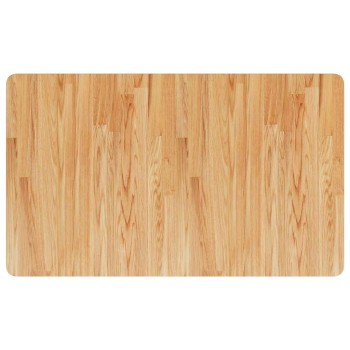 Világosbarna kezelt tömör fa fürdőszobai pult 100x60x2,5 cm