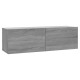 Szürke sonoma színű szerelt fa tv-szekrény 100 x 30 x 30 cm Szürke sonoma színű szerelt fa tv-szekrény 100 x 30 x 30 cm
