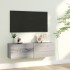 Szürke sonoma színű szerelt fa tv-szekrény 100 x 30 x 30 cm