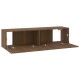 Barna tölgyszínű szerelt fa fali tv-szekrény 120 x 30 x 30 cm Barna tölgyszínű szerelt fa fali tv-szekrény 120 x 30 x 30 cm