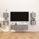 4 db szürke sonoma színű fali tv-szekrény 30,5 x 30 x 30 cm 4 db szürke sonoma színű fali tv-szekrény 30,5 x 30 x 30 cm