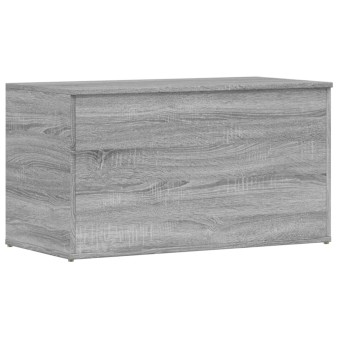 Szürke sonoma szerelt fa tárolóláda 84 x 42 x 46 cm