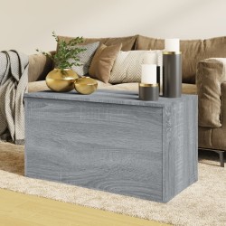 Szürke sonoma szerelt fa tárolóláda 84 x 42 x 46 cm