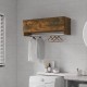 Füstös tölgy színű szerelt fa ruhásszekrény 100 x 32,5 x 35 cm