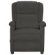 Sötétszürke bársony elektromos dönthető fotel