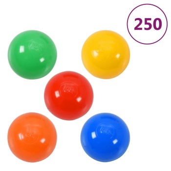 250 db színes játéklabda