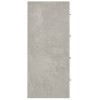 Betonszürke tálalószekrény 4 fiókkal 60 x 30,5 x 71 cm