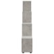 Betonszürke szerelt fa lépcsős könyvespolc 142 cm Betonszürke szerelt fa lépcsős könyvespolc 142 cm