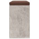 Betonszürke szerelt fa cipőtároló pad 103 x 30 x 48 cm