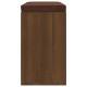 Barna tölgy szerelt fa cipőtároló pad 103x30x48 cm