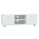 Fehér szerelt fa tv-szekrény 120 x 40,5 x 35 cm Fehér szerelt fa tv-szekrény 120 x 40,5 x 35 cm