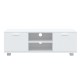 Fehér szerelt fa tv-szekrény 120 x 40,5 x 35 cm Fehér szerelt fa tv-szekrény 120 x 40,5 x 35 cm
