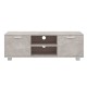 Betonszürke szerelt fa tv-szekrény 120 x 34,5 x 35 cm
