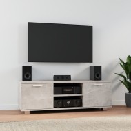 Betonszürke szerelt fa tv-szekrény 120 x 34,5 x 35 cm