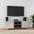Betonszürke szerelt fa tv-szekrény 120 x 34,5 x 35 cm